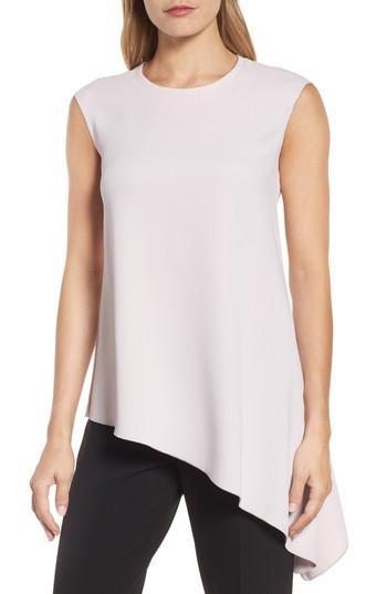 Women's Anne Klein Crepe Asymmetrical Tank - Pink