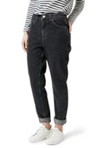Women's Topshop Mom Jeans W X 30l (fits Like 25-26w) - Black