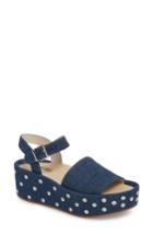 Women's Kenneth Cole New York Danton Studs Platform Sandal M - Blue