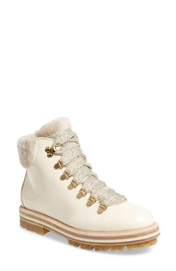 Women's Agl Genuine Shearling Cuff Hiker Boot .5us / 35.5eu - Beige