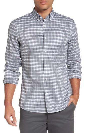 Men's Nordstrom Men's Shop Trim Fit Tech Smart Heather Check Sport Shirt