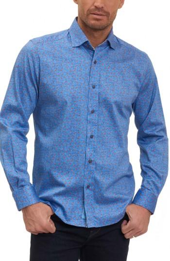 Men's Robert Graham Zander Tailored Fit Sport Shirt - Blue