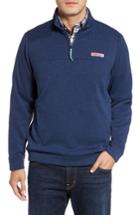 Men's Vineyard Vines Shep Sweater Fleece Quarter Zip Pullover - Blue