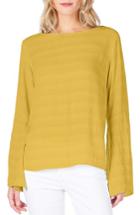 Women's Michael Stars Slit Bell Sleeve Top - Yellow