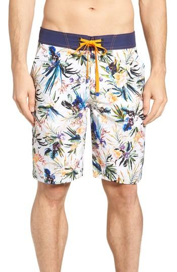 Men's Robert Graham Rumba Board Shorts - Beige