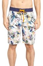Men's Robert Graham Rumba Board Shorts - Beige