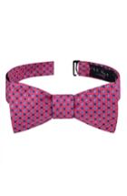 Men's Ted Baker London Alternating Dot Silk Bow Tie, Size - Pink