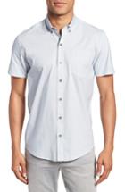 Men's W.r.k Square Slim Fit Dot Sport Shirt - Blue