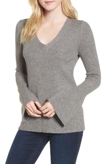 Women's Rebecca Minkoff Stevie Bell Sleeve Sweater - Grey