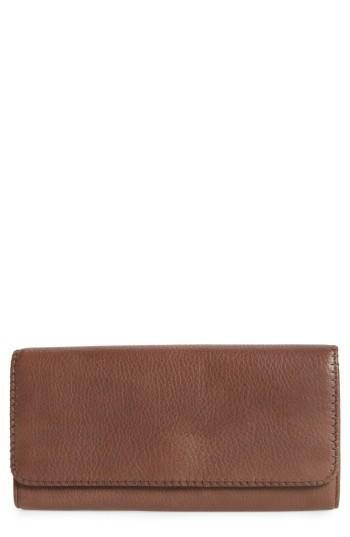 Women's Hobo 'era Wristie' Leather Wristlet - Brown