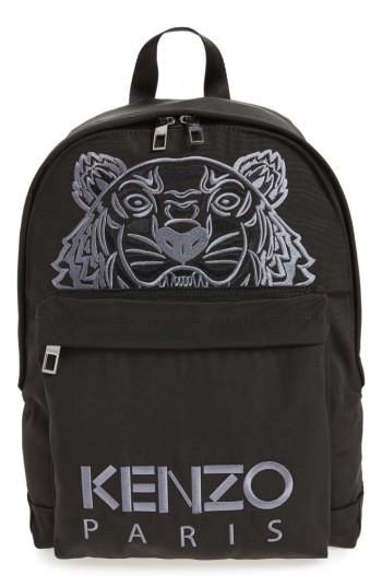 Men's Kenzo Icon Tiger Backpack - Black