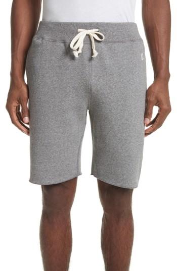 Men's Todd Snyder Drawstring Sweat Shorts, Size - Grey