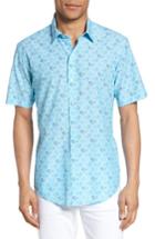 Men's Zachary Prell Cobb Print Sport Shirt, Size - Blue