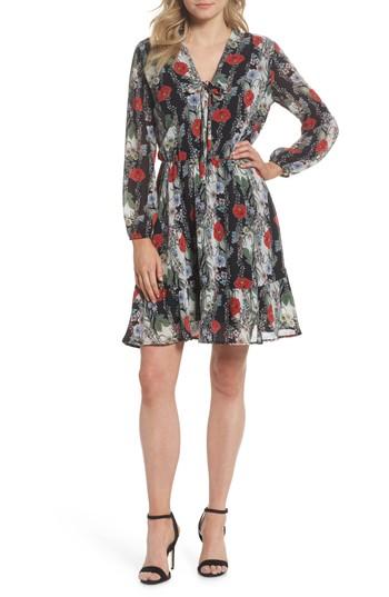 Women's Fraiche By J Lidia Tie Front Dress - Black