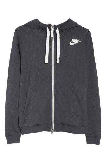 Women's Nike Gym Zip Hoodie - Black