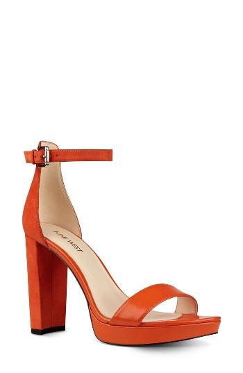 Women's Nine West Dempsey Platform Sandal M - Orange