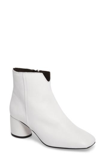 Women's Topshop Marilo Block Heel Bootie .5us / 36eu - White