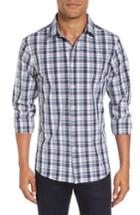 Men's Mizzen+main Fraser Madras Sport Shirt - Blue
