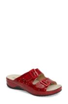 Women's Napa Flex Double Strap Slide Sandal .5us / 39eu M - Red
