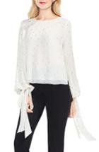 Women's Vince Camuto Gilded Diamonds Tie Cuff Top - White