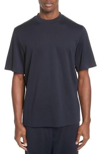 Men's Y-3 X Adidas Tonal Stripe Crewneck T-shirt - Blue