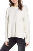 Women's J.crew Supersoft Oversize Crewneck Sweater, Size - Ivory