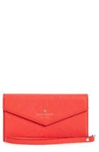 Women's Kate Spade New York Iphone 7 & 7 Leather Wristlet - Orange