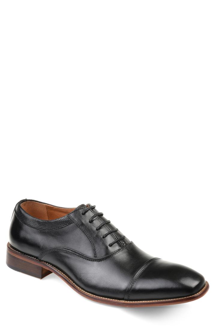 Men's Thomas And Vine Keaton Cap Toe Oxford .5 M - Black