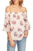 Women's 1.state Wildflower Off The Shoulder Blouse, Size - White