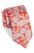 Men's Nordstrom Paisley Silk Tie, Size - Red