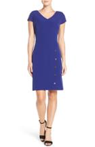 Women's Julia Jordan Snap Button Sheath Dress - Blue