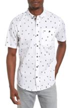 Men's Hurley Montauk Print Woven Shirt - White
