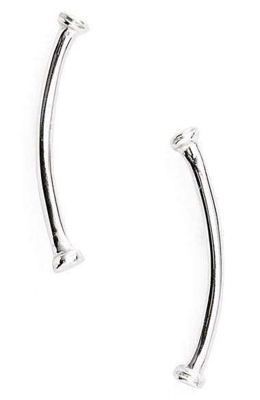 Women's Bony Levy Skinny Curve Bar Stud Earrings (nordstrom Exclusive)