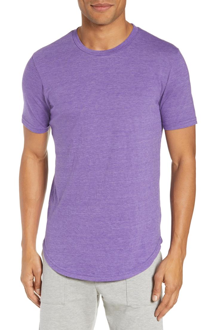 Men's Goodlife Scallop Triblend Crewneck T-shirt, Size - Purple