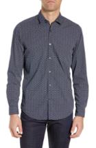 Men's Boss Lucky Fit Sport Shirt, Size Small - Blue
