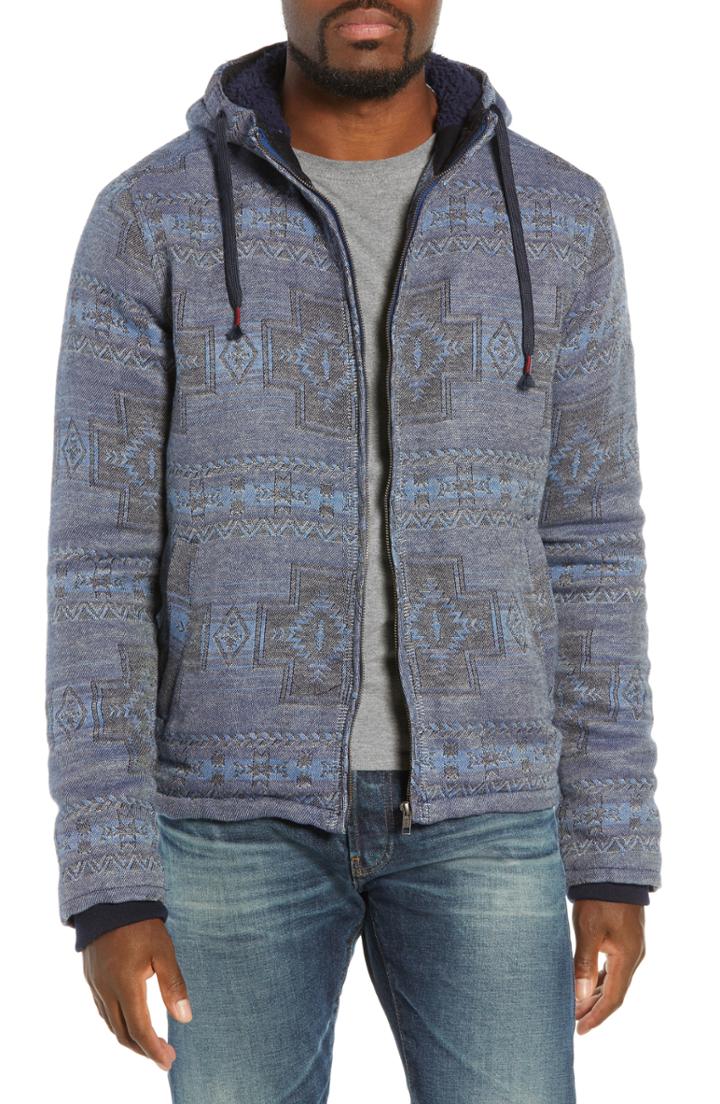 Men's Nifty Genius Geo Jacquard Hoodie - Blue