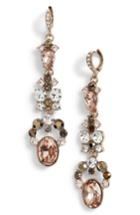 Women's Givenchy Drama Linear Crystal Earrings
