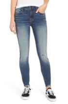 Women's Vigoss Marley Distressed Cutoff Skinny Jeans - Blue