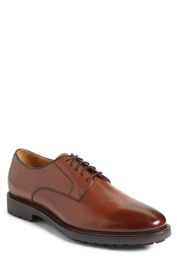 Men's John W. Nordstrom Torres Plain Toe Derby M - Brown