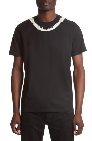 Men's Givenchy Cuban Fit Shark Print T-shirt - Black
