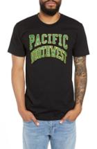Men's Casual Industrees Pacific Northwest Collegiate T-shirt - Black