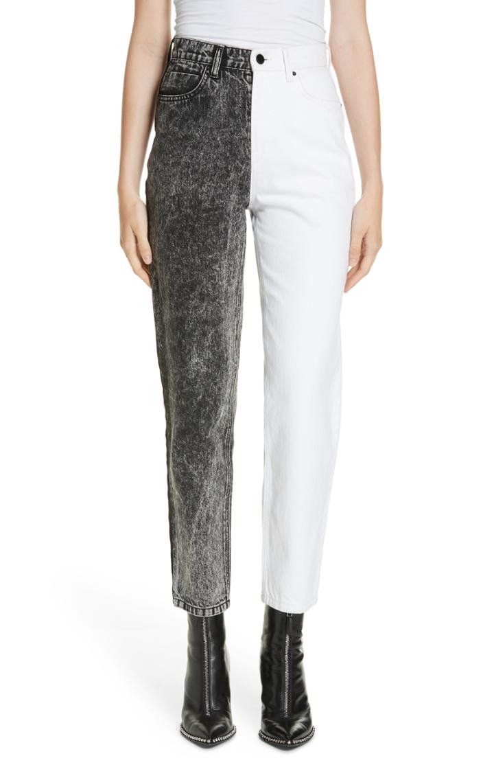 Women's T By Alexander Wang Bluff Classic Bicolor Crop Jeans