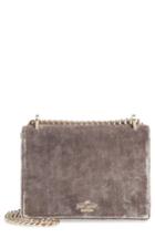 Kate Spade New York Watson Lane Marci Velvet Clutch - Grey