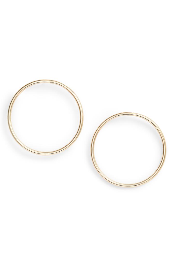 Women's Rebecca Minkoff Tubular Frontal Hoop Earrings