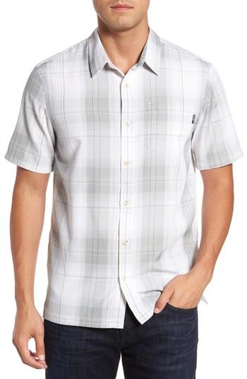 Men's Jack O'neill Outerbanks Plaid Sport Shirt, Size - Grey