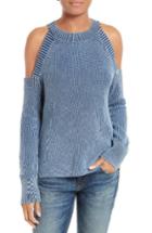 Women's Rag & Bone/jean Dana Cold Shoulder Sweater - Blue