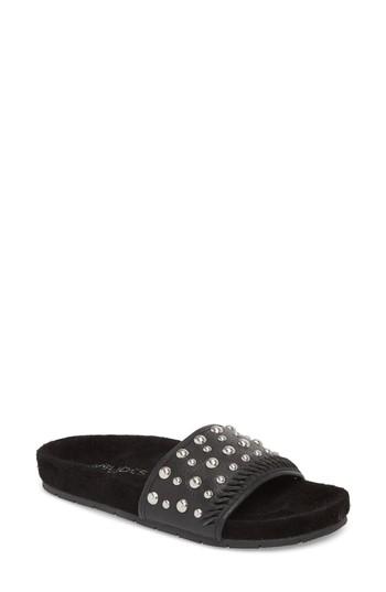 Women's Jslides Nora Studded Slide Sandal .5 M - Black