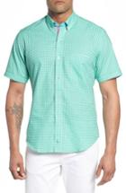 Men's Tailorbyrd Arlo Regular Fit Check Sport Shirt, Size - Green
