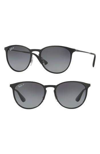 Women's Ray-ban Erika 54mm Sunglasses - Shiny Black