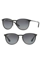 Women's Ray-ban Erika 54mm Sunglasses - Shiny Black